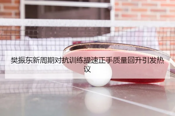 樊振东新周期对抗训练提速正手质量回升引发热议